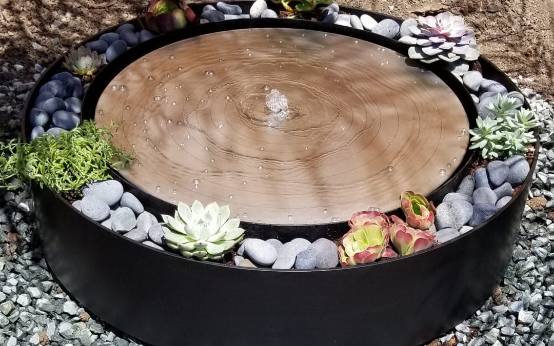 Circular Steel Water Fountain