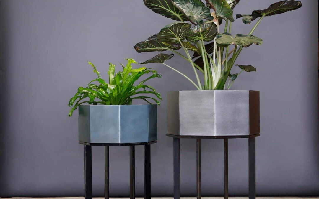 Octagon Indoor Standing Planters