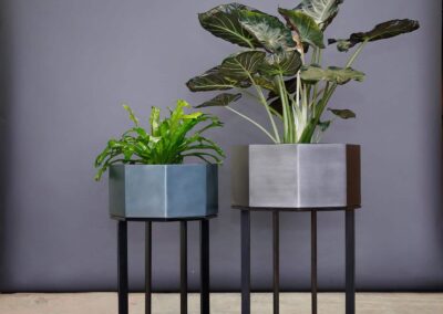 Octagon Indoor Standing Planters